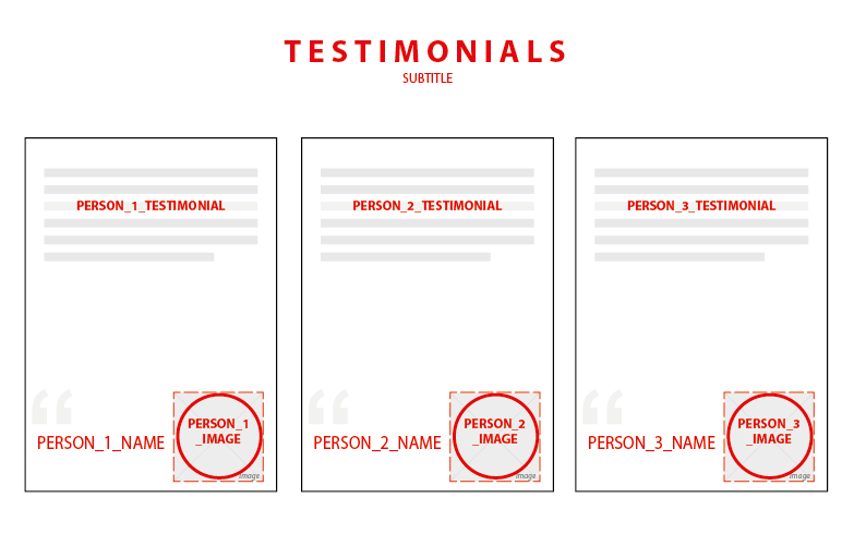 testimonials section